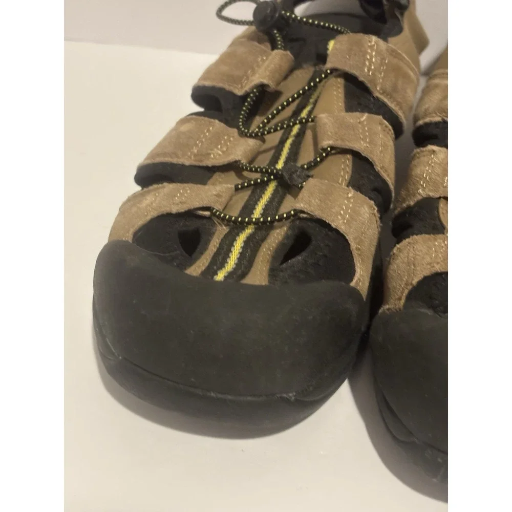 Fisherman Sandals Outdoor Shoes Mens 9 Sport Trail Water Brown Leather‎ Hiking
